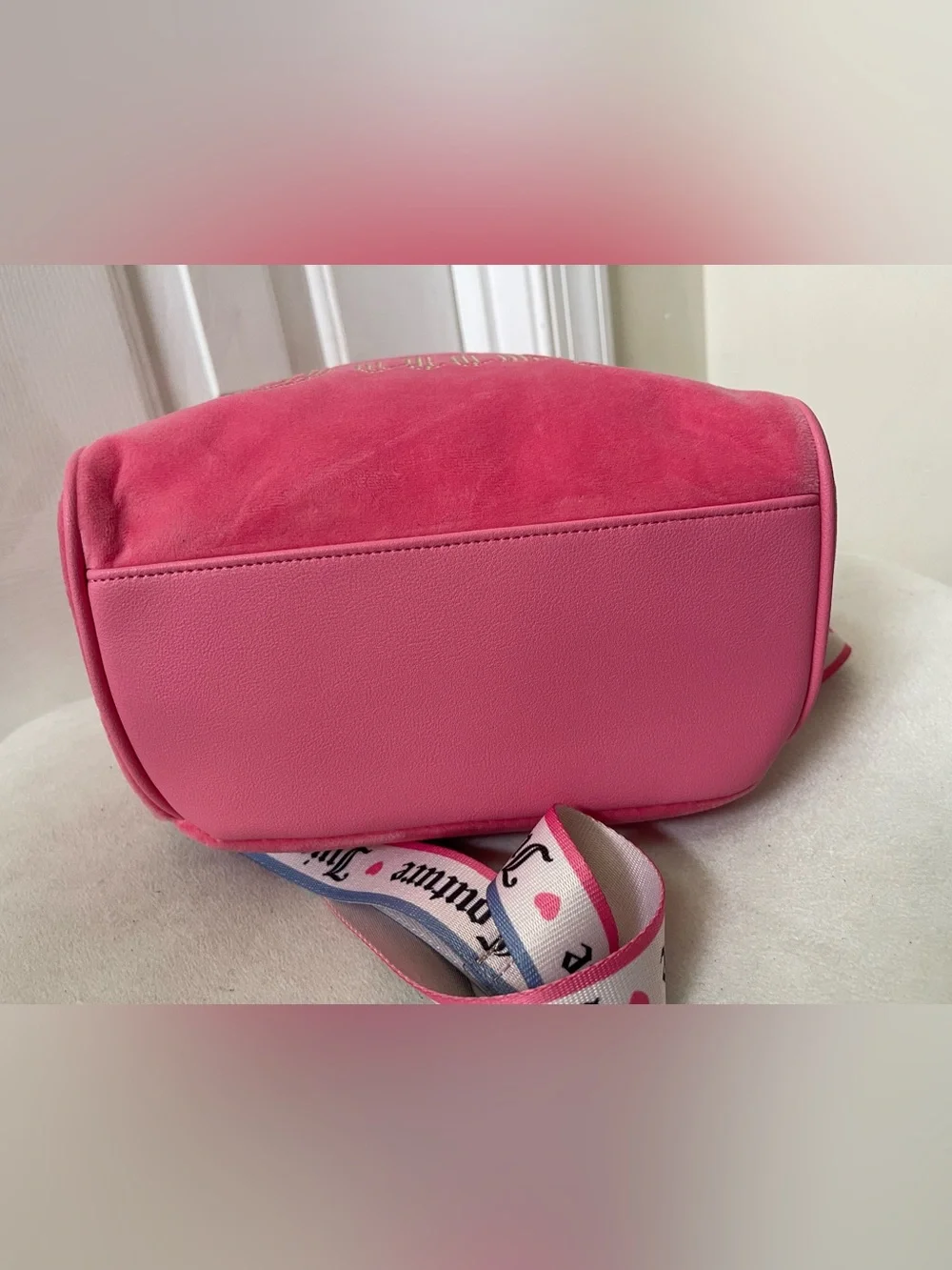 Juicy Couture Pink Velour Mini Backpack